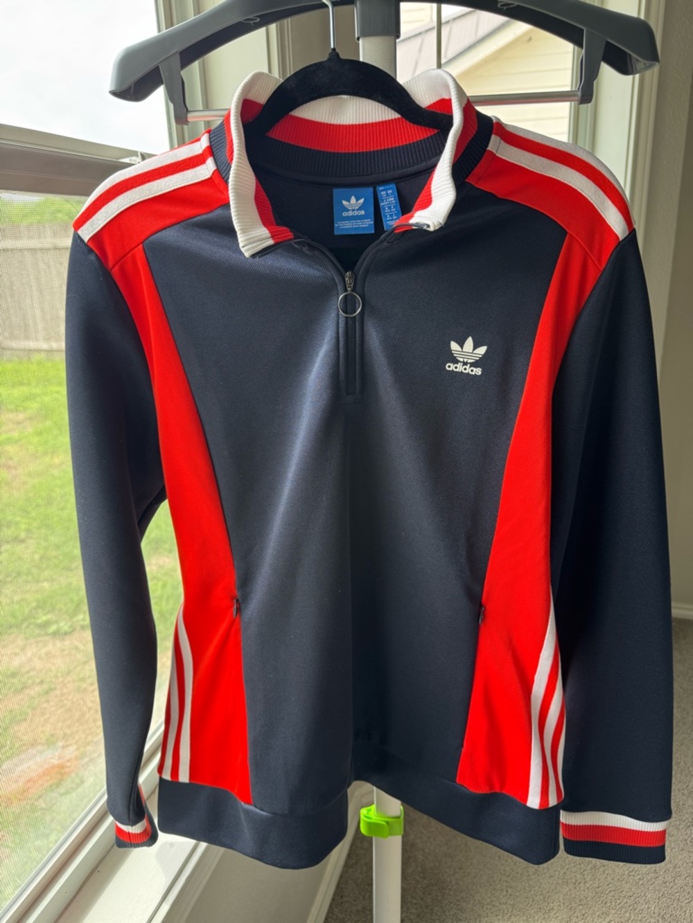 Adidas Trefoil Zip Track Jacket - Black & Red